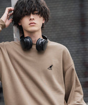 新色追加 KANGOL カンゴール 別注コラボ オーバーサイズ裏起毛ワンポイントロゴ刺繍スウェット 13836 【セットアップ可能】