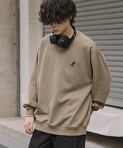 新色追加 KANGOL カンゴール 別注コラボ オーバーサイズ裏起毛ワンポイントロゴ刺繍スウェット 13836 【セットアップ可能】