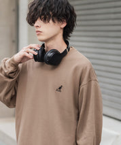 新色追加 KANGOL カンゴール 別注コラボ オーバーサイズ裏起毛ワンポイントロゴ刺繍スウェット 13836 【セットアップ可能】