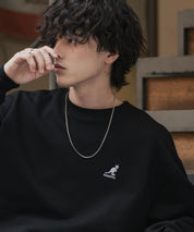 新色追加 KANGOL カンゴール 別注コラボ オーバーサイズ裏起毛ワンポイントロゴ刺繍スウェット 13836 【セットアップ可能】