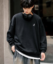 新色追加 KANGOL カンゴール 別注コラボ オーバーサイズ裏起毛ワンポイントロゴ刺繍スウェット 13836