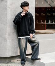 新色追加 KANGOL カンゴール 別注コラボ オーバーサイズ裏起毛ワンポイントロゴ刺繍スウェット 13836