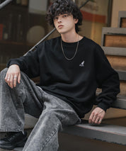 新色追加 KANGOL カンゴール 別注コラボ オーバーサイズ裏起毛ワンポイントロゴ刺繍スウェット 13836 【セットアップ可能】