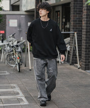 新色追加 KANGOL カンゴール 別注コラボ オーバーサイズ裏起毛ワンポイントロゴ刺繍スウェット 13836 【セットアップ可能】