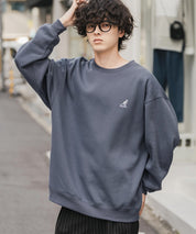 新色追加 KANGOL カンゴール 別注コラボ オーバーサイズ裏起毛ワンポイントロゴ刺繍スウェット 13836 【セットアップ可能】