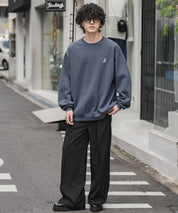 新色追加 KANGOL カンゴール 別注コラボ オーバーサイズ裏起毛ワンポイントロゴ刺繍スウェット 13836 【セットアップ可能】