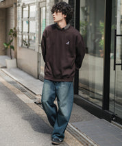 新色追加 KANGOL カンゴール 別注コラボ オーバーサイズ裏起毛ワンポイントロゴ刺繍スウェット 13836 【セットアップ可能】