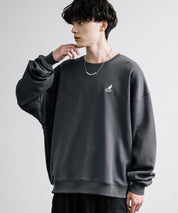 新色追加 KANGOL カンゴール 別注コラボ オーバーサイズ裏起毛ワンポイントロゴ刺繍スウェット 13836