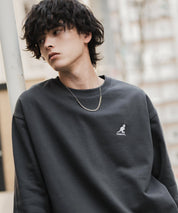 新色追加 KANGOL カンゴール 別注コラボ オーバーサイズ裏起毛ワンポイントロゴ刺繍スウェット 13836 【セットアップ可能】