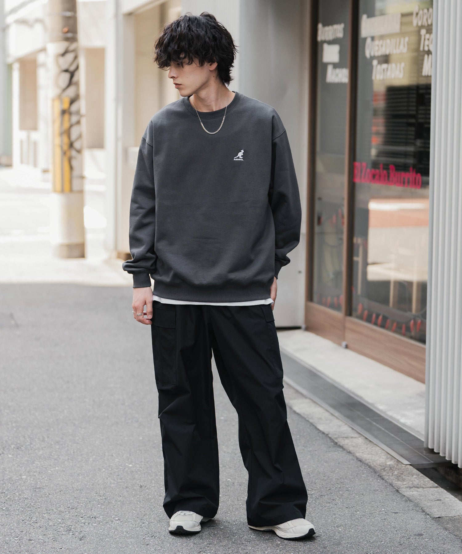 新色追加 KANGOL カンゴール 別注コラボ オーバーサイズ裏起毛ワンポイントロゴ刺繍スウェット 13836 【セットアップ可能】