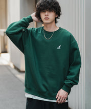 新色追加 KANGOL カンゴール 別注コラボ オーバーサイズ裏起毛ワンポイントロゴ刺繍スウェット 13836 【セットアップ可能】