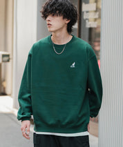新色追加 KANGOL カンゴール 別注コラボ オーバーサイズ裏起毛ワンポイントロゴ刺繍スウェット 13836 【セットアップ可能】