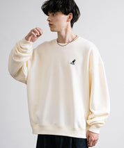 新色追加 KANGOL カンゴール 別注コラボ オーバーサイズ裏起毛ワンポイントロゴ刺繍スウェット 13836
