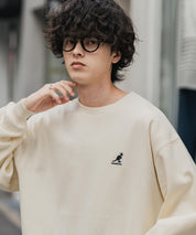 新色追加 KANGOL カンゴール 別注コラボ オーバーサイズ裏起毛ワンポイントロゴ刺繍スウェット 13836 【セットアップ可能】