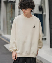 新色追加 KANGOL カンゴール 別注コラボ オーバーサイズ裏起毛ワンポイントロゴ刺繍スウェット 13836 【セットアップ可能】