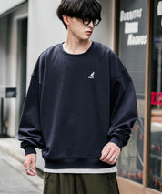 新色追加 KANGOL カンゴール 別注コラボ オーバーサイズ裏起毛ワンポイントロゴ刺繍スウェット 13836