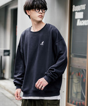 新色追加 KANGOL カンゴール 別注コラボ オーバーサイズ裏起毛ワンポイントロゴ刺繍スウェット 13836