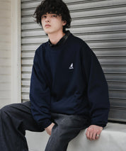 新色追加 KANGOL カンゴール 別注コラボ オーバーサイズ裏起毛ワンポイントロゴ刺繍スウェット 13836 【セットアップ可能】