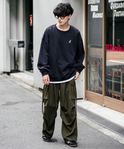 新色追加 KANGOL カンゴール 別注コラボ オーバーサイズ裏起毛ワンポイントロゴ刺繍スウェット 13836