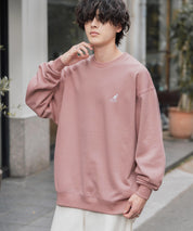 新色追加 KANGOL カンゴール 別注コラボ オーバーサイズ裏起毛ワンポイントロゴ刺繍スウェット 13836 【セットアップ可能】