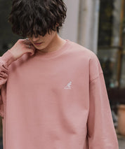 新色追加 KANGOL カンゴール 別注コラボ オーバーサイズ裏起毛ワンポイントロゴ刺繍スウェット 13836 【セットアップ可能】
