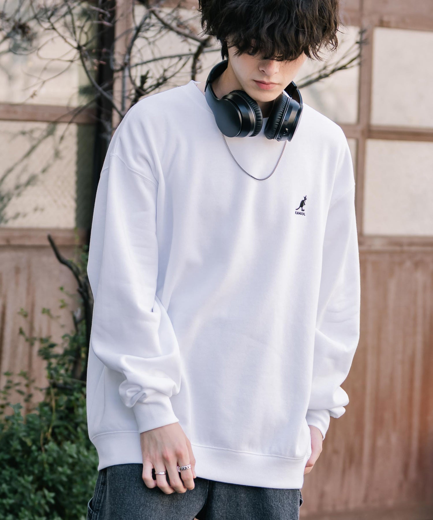 新色追加 KANGOL カンゴール 別注コラボ オーバーサイズ裏起毛ワンポイントロゴ刺繍スウェット 13836