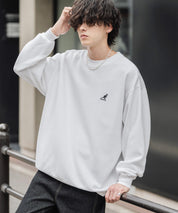 新色追加 KANGOL カンゴール 別注コラボ オーバーサイズ裏起毛ワンポイントロゴ刺繍スウェット 13836 【セットアップ可能】
