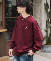 新色追加 KANGOL カンゴール 別注コラボ オーバーサイズ裏起毛ワンポイントロゴ刺繍スウェット 13836 【セットアップ可能】