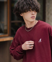 新色追加 KANGOL カンゴール 別注コラボ オーバーサイズ裏起毛ワンポイントロゴ刺繍スウェット 13836 【セットアップ可能】