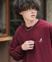 新色追加 KANGOL カンゴール 別注コラボ オーバーサイズ裏起毛ワンポイントロゴ刺繍スウェット 13836 【セットアップ可能】