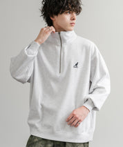 新色追加 KANGOL カンゴール 別注コラボ 裏起毛ロゴ刺繍ハーフジップ 13840