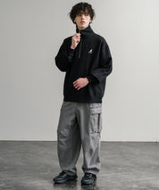 新色追加 KANGOL カンゴール 別注コラボ 裏起毛ロゴ刺繍ハーフジップ 13840