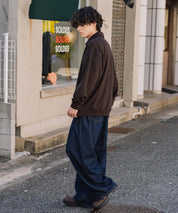 新色追加 KANGOL カンゴール 別注コラボオーバーサイズ裏起毛ロゴ刺繍ハーフジップハイネックスウェットトレーナー 13840 【セットアップ可能】