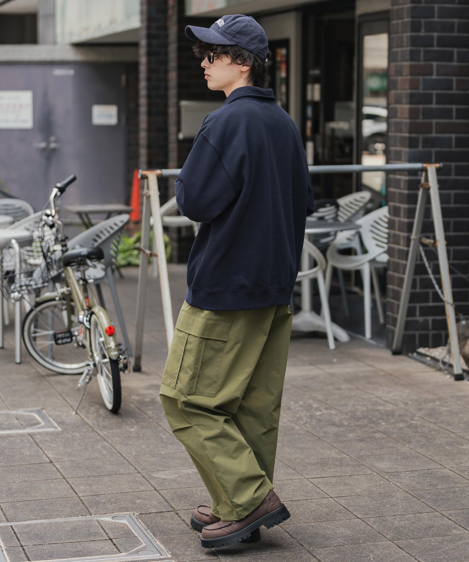 新色追加 KANGOL カンゴール 別注コラボオーバーサイズ裏起毛ロゴ刺繍ハーフジップハイネックスウェットトレーナー 13840 【セットアップ可能】