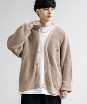 KANGOL カンゴール 別注コラボワンポイント刺繍ニットカーディガン