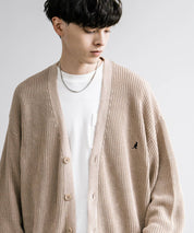 KANGOL カンゴール 別注コラボワンポイント刺繍ニットカーディガン
