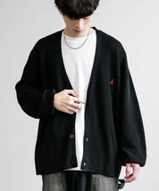 KANGOL カンゴール 別注コラボワンポイント刺繍ニットカーディガン