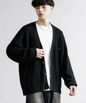 KANGOL カンゴール 別注コラボワンポイント刺繍ニットカーディガン