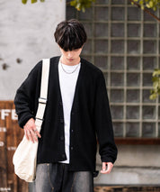 KANGOL カンゴール 別注コラボワンポイント刺繍ニットカーディガン