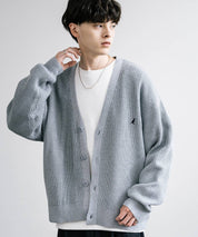 KANGOL カンゴール 別注コラボワンポイント刺繍ニットカーディガン