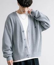 KANGOL カンゴール 別注コラボワンポイント刺繍ニットカーディガン