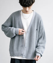 KANGOL カンゴール 別注コラボワンポイント刺繍ニットカーディガン