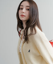 KANGOL カンゴール 別注コラボワンポイント刺繍ニットカーディガン