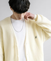 KANGOL カンゴール 別注コラボワンポイント刺繍ニットカーディガン
