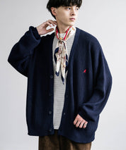 KANGOL カンゴール 別注コラボワンポイント刺繍ニットカーディガン