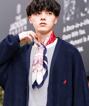 KANGOL カンゴール 別注コラボワンポイント刺繍ニットカーディガン
