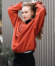 新色追加 KANGOL カンゴール 別注コラボオーバーサイズサイドラインワンポイントロゴ刺繍ハーフジップフリーストレーナー 13847