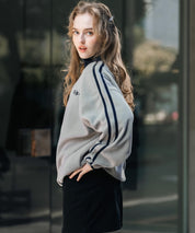 新色追加 KANGOL カンゴール 別注コラボオーバーサイズサイドラインワンポイントロゴ刺繍ハーフジップフリーストレーナー 13847