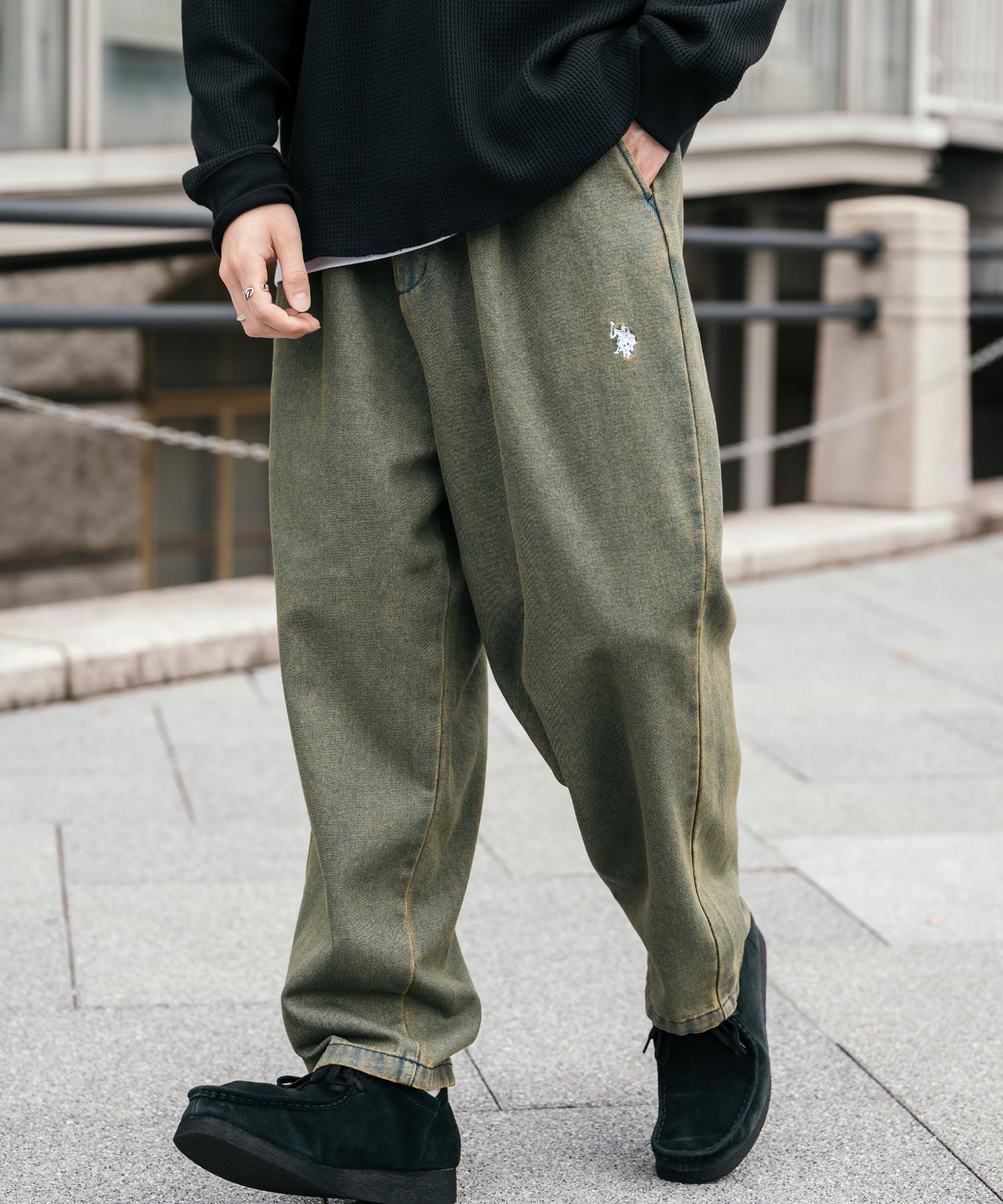 新色追加 U.S. POLO ASSN. ユーエスポロアッスン デニム・TCツイルバルーンパンツ 13881