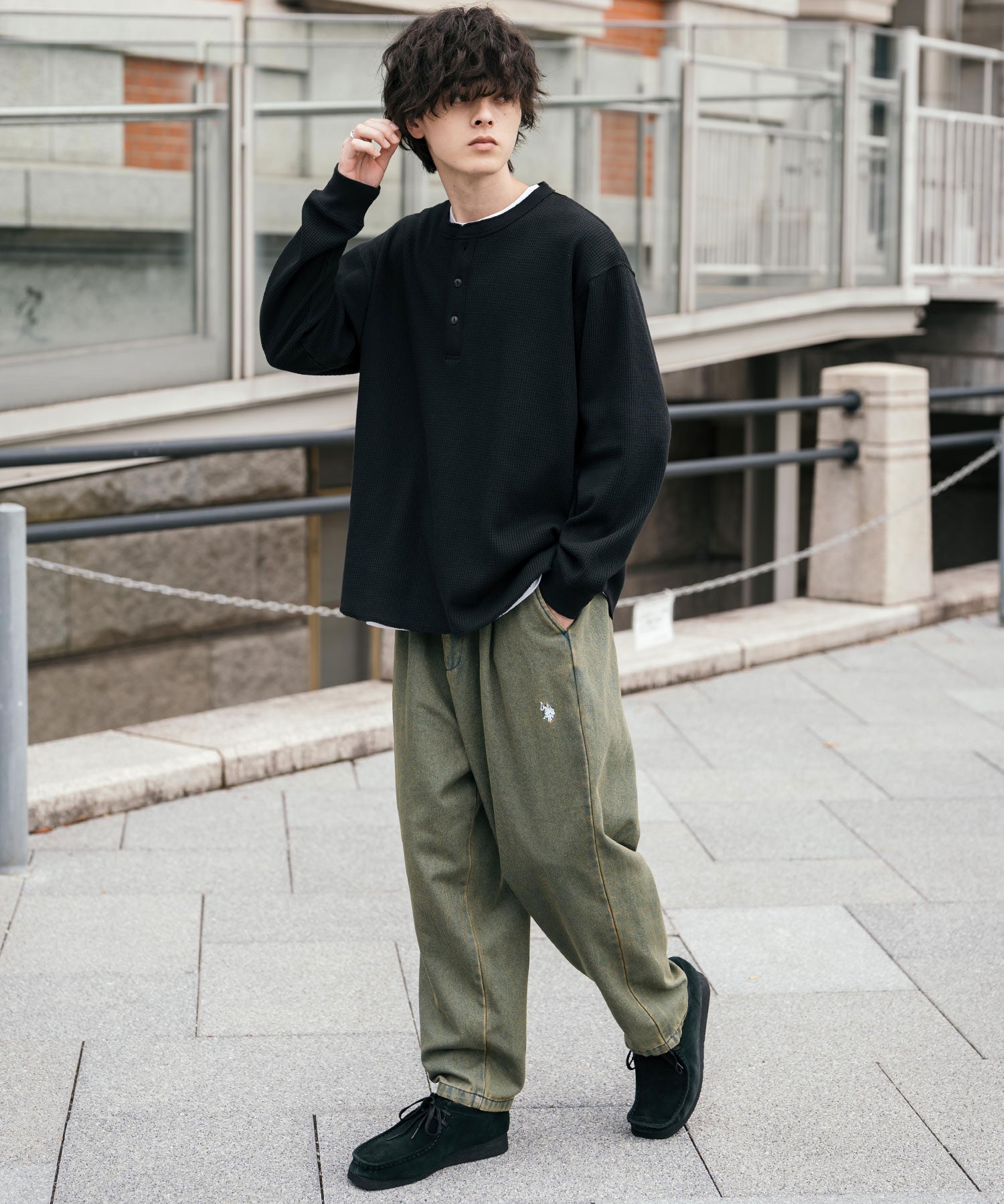 新色追加 U.S. POLO ASSN. ユーエスポロアッスン デニム・TCツイルバルーンパンツ 13881
